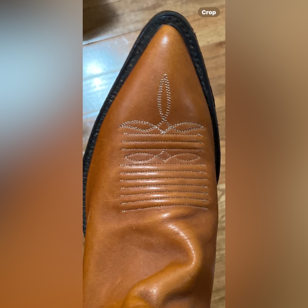 Justin Boots Tan Leather Western Footwear - Picture 5 of 12